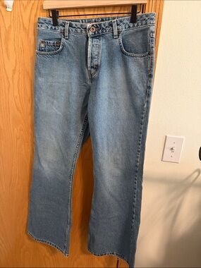 Vintage Silver Jeans Light Blue Flare Wide Leg Jeans